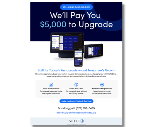 Shift4 Dine terminal